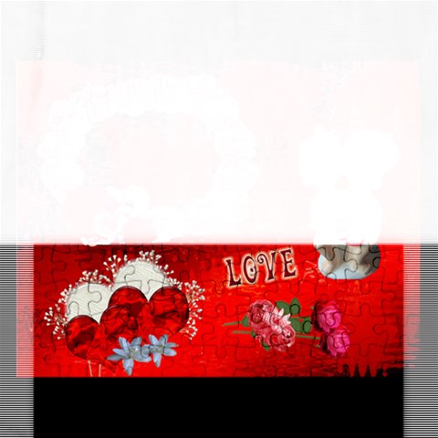 Love Red Heart Puzzle By Ellan Front