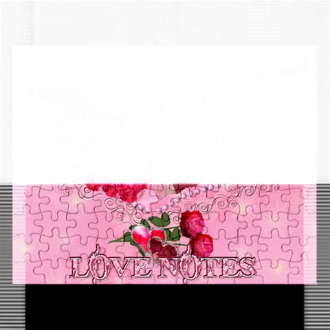 Love Notes Pink Heart Puzzle By Ellan Front