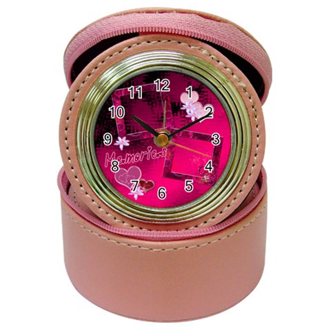 Memories Jewelry Case Travel Clock By Ellan Front