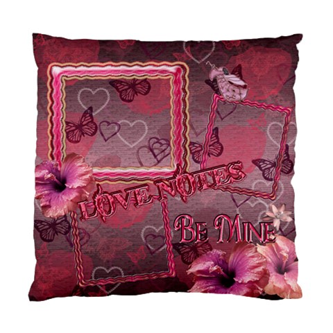 Love Notes Be Min Pink Cushion Case By Ellan Front
