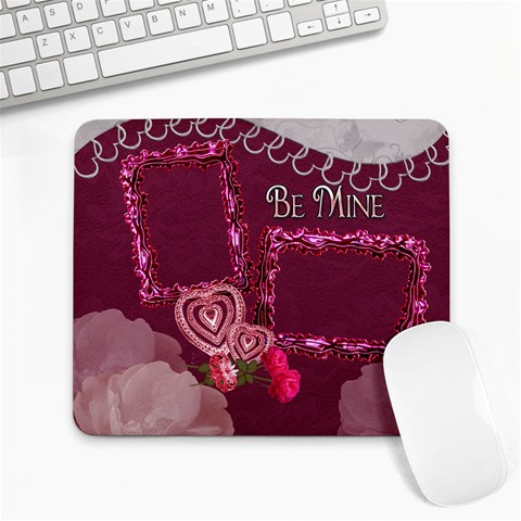Be Mine 33 Pink Mouse Pad By Ellan Front