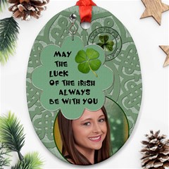 Lucky Irish Oval Ornament