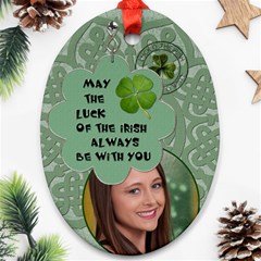 Lucky Irish Oval Ornament - Ornament (Oval)