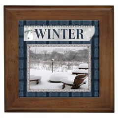 Winter Framed Tile