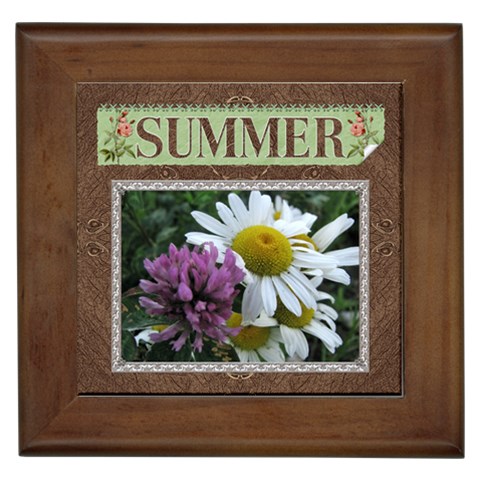 Summer Framed Tile By Lil Front