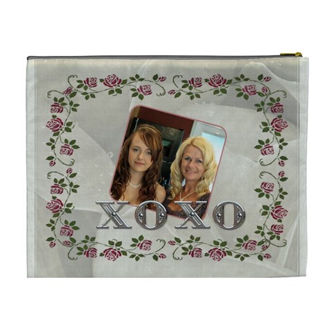 Mom Xoxo Xl Cosmetic Bag By Lil Back