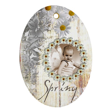 Spring Fairy Oval Ornament By Catvinnat Front