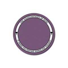 Beer Coaster quote 6 - Rubber Coaster (Round)