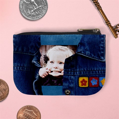 Denim Doll Coin Purse By Danielle Christiansen Back