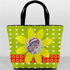 flower power bag - Bucket Bag