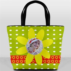 flower power bag - Bucket Bag