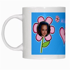 Flowers and Hearts Mug - White Mug