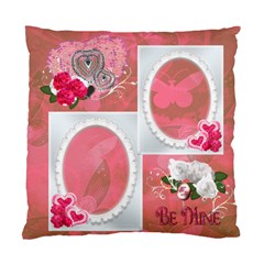 Be Mine Pink Heart Cushion Case - Standard Cushion Case (One Side)