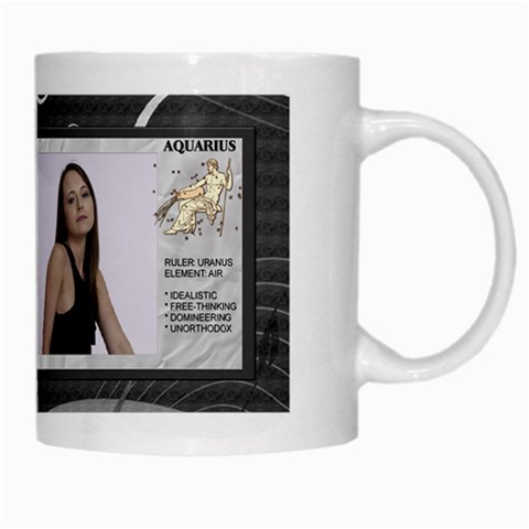 Aquarius Zodiac Mug By Lil Right