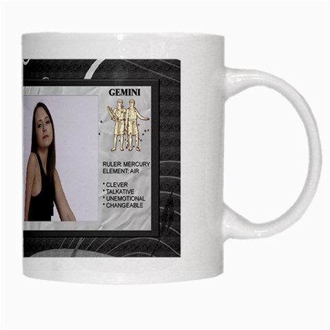 Gemini Zodiac Mug By Lil Right