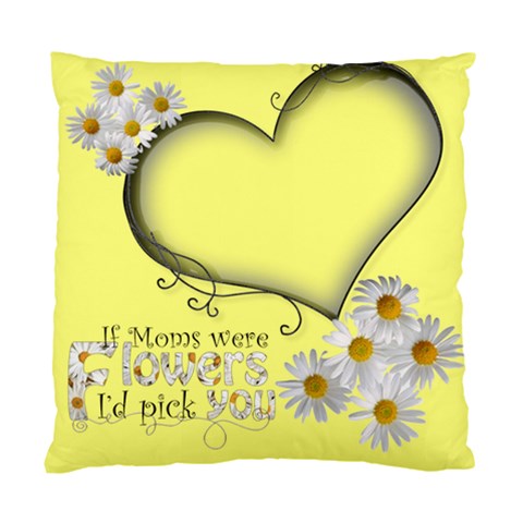 Daisy Heart Mothers Day Cushion By Catvinnat Front