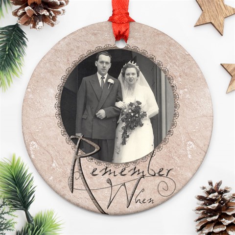 Remember When Single Sided Ornament By Catvinnat Front