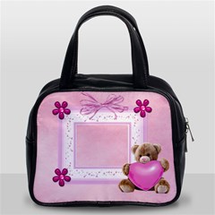 pink teddy bear - Classic Handbag (Two Sides)