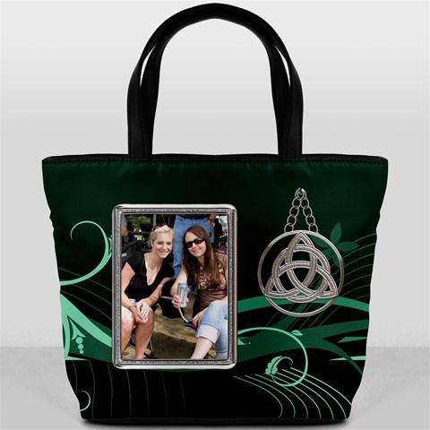 Green Celtic Bucket Bag By Lil Back