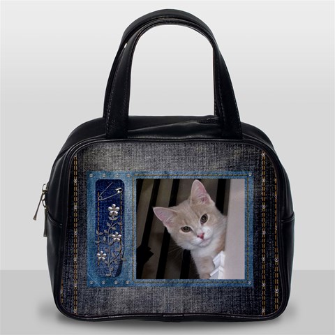 Denim Classic Handbag By Lil Front