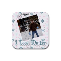 Maggie coast winter 2010 - Rubber Coaster (Square)