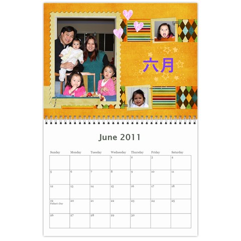 Simon 月曆 By Amy Jun 2011