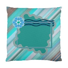 Blue Flower cushion case (5 styles) - Standard Cushion Case (Two Sides)