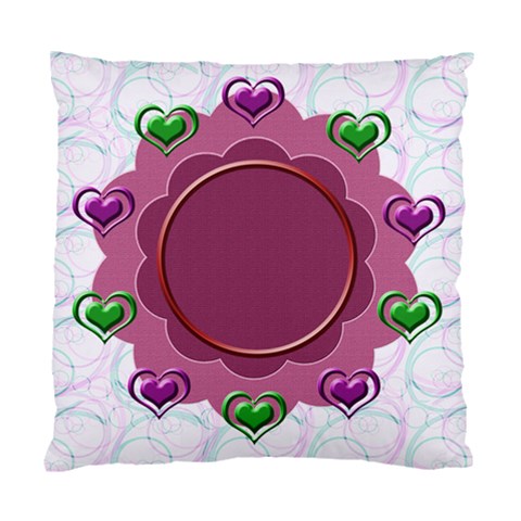 Heart U Cushion Case By Daniela Front