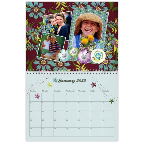 2025 Calendar By Mikki Jan 2025