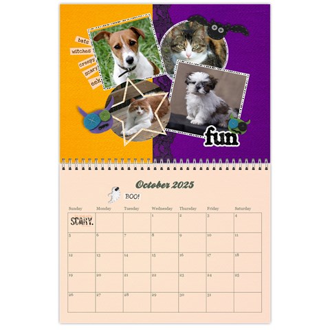 2025 Calendar By Mikki Oct 2025