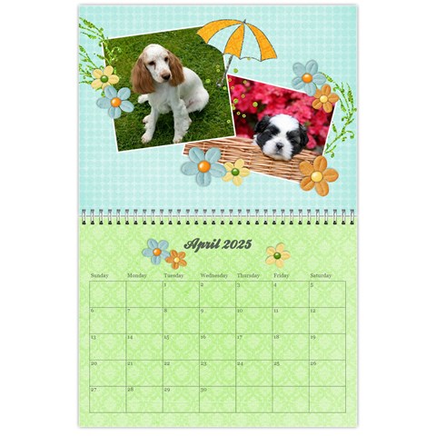 2025 Calendar By Mikki Apr 2025