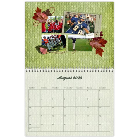 2025 Calendar By Mikki Aug 2025