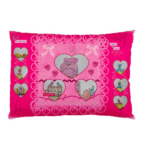 Pink Cusion By Trine 26.62 x18.9  Pillow Case