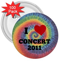 concert - 3  Button (100 pack)