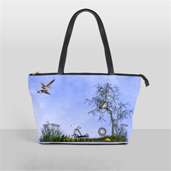 blue fun in classic shoulder  - Classic Shoulder Handbag