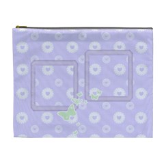 Lilac Hearts Cosmetic Bag XL - Cosmetic Bag (XL)