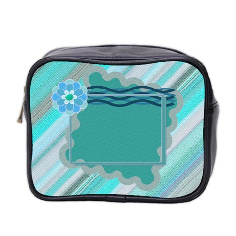 Blue Toiletries Bag By Daniela Front