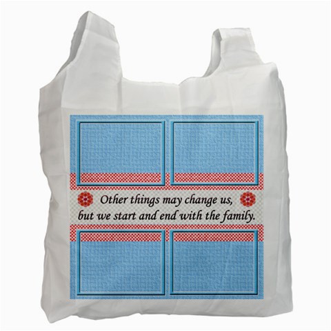 Family Forever Recycle Bag By Daniela Front