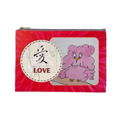 pink cosmetic bag LOVE - Cosmetic Bag (Large)