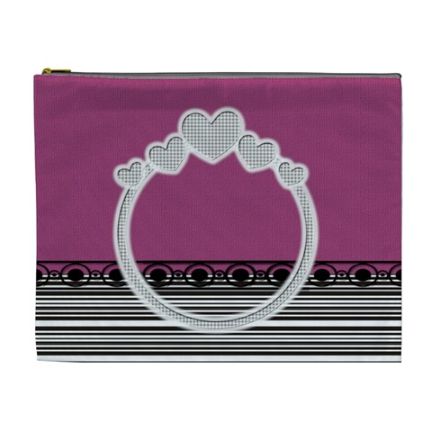 Love Xl Cosmetic Bag By Daniela Front