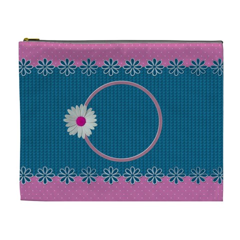 My Flower Xl Cosmetic Bag By Daniela Front