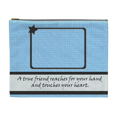 True Friend Xl Cosmetic Bag By Daniela Front