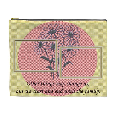 Family Xl Cosmetic Bag By Daniela Front