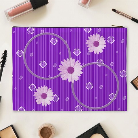 Purple Xl Cosmetic Bag By Daniela Back