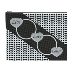 Live, Love, Laugh XL cosmetic bag - Cosmetic Bag (XL)