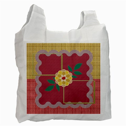 Flower Recycle Bag By Daniela Front