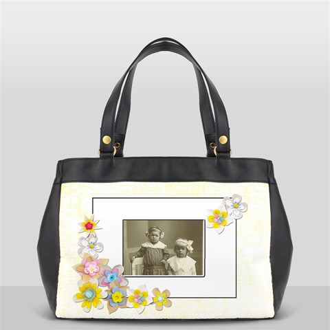 Flower Friends Oversized Office Bag By Catvinnat Back