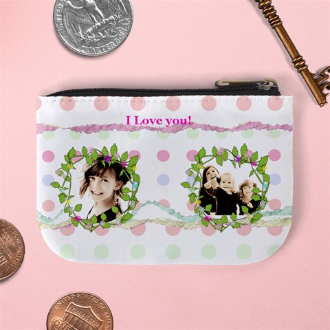 Floral Coin Purse By Danielle Christiansen Back