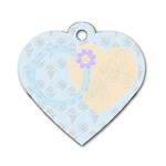 Baby Blue Heart Dog Tag - Dog Tag Heart (Two Sides)