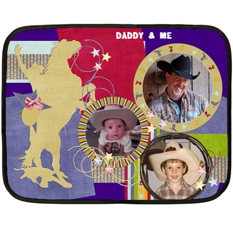 Matt & Preston Blanket By Diane Scarberry Lowe 35 x27  Blanket